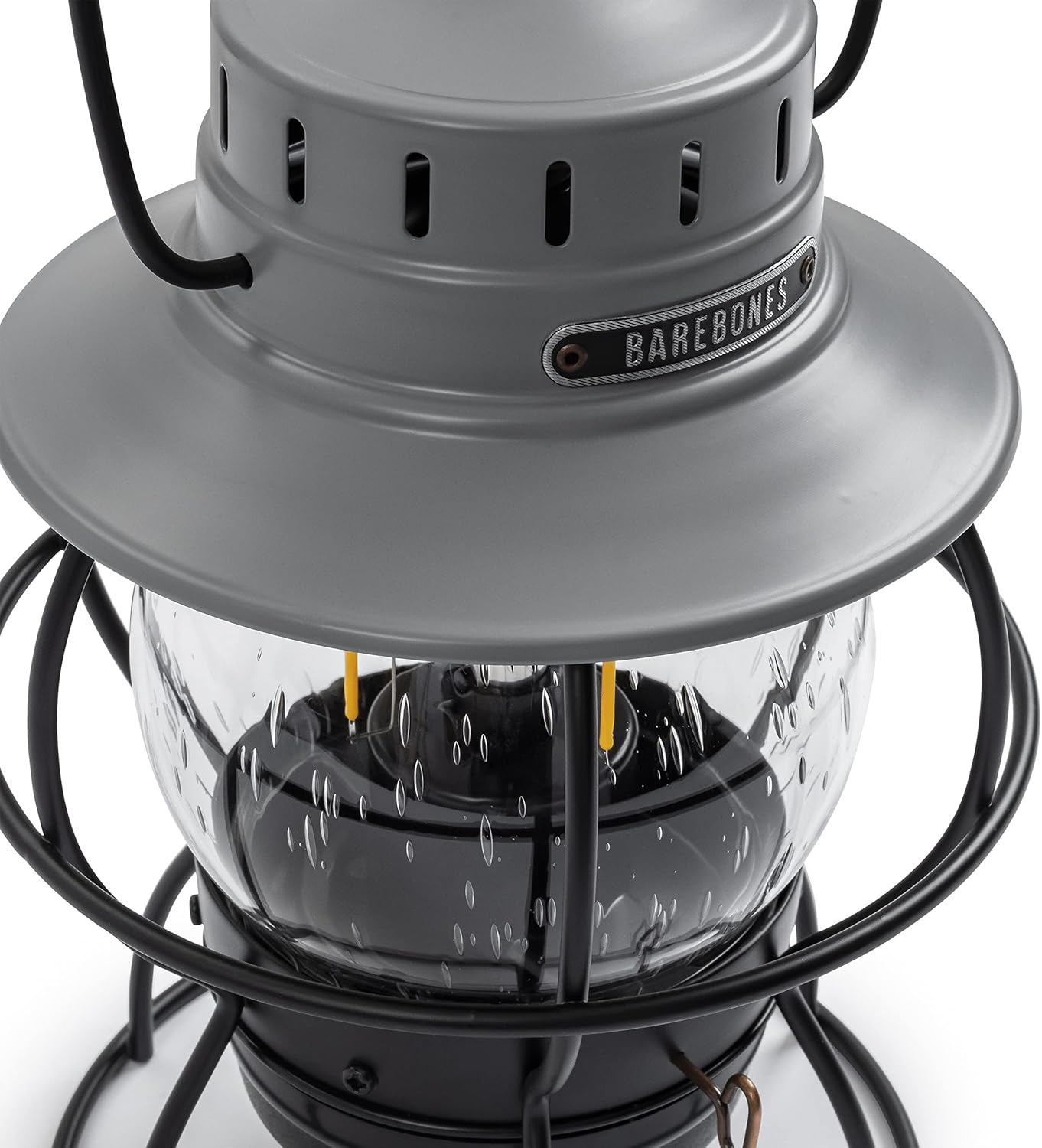 Slate Gray Vintage Railroad Style Rechargeable Lantern