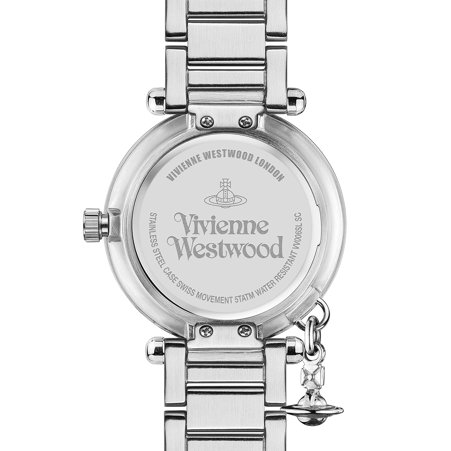 Vivienne Westwood Women's Orb Quartz Watch with Silver Dial Analogue Display and Stainless Steel Bracelet