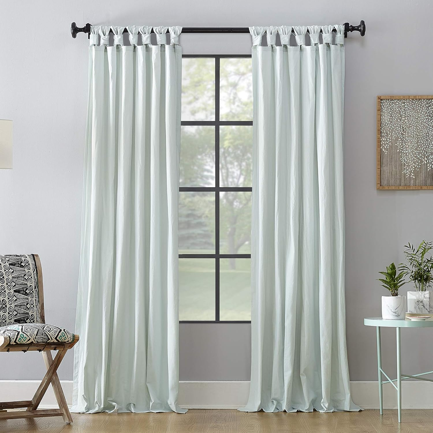 Archaeo Washed Cotton Twist Tab Curtain