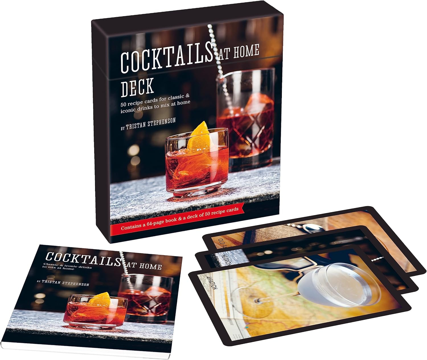 Cocktails at Home Deck: 50 Recipe Cards and Guide Book