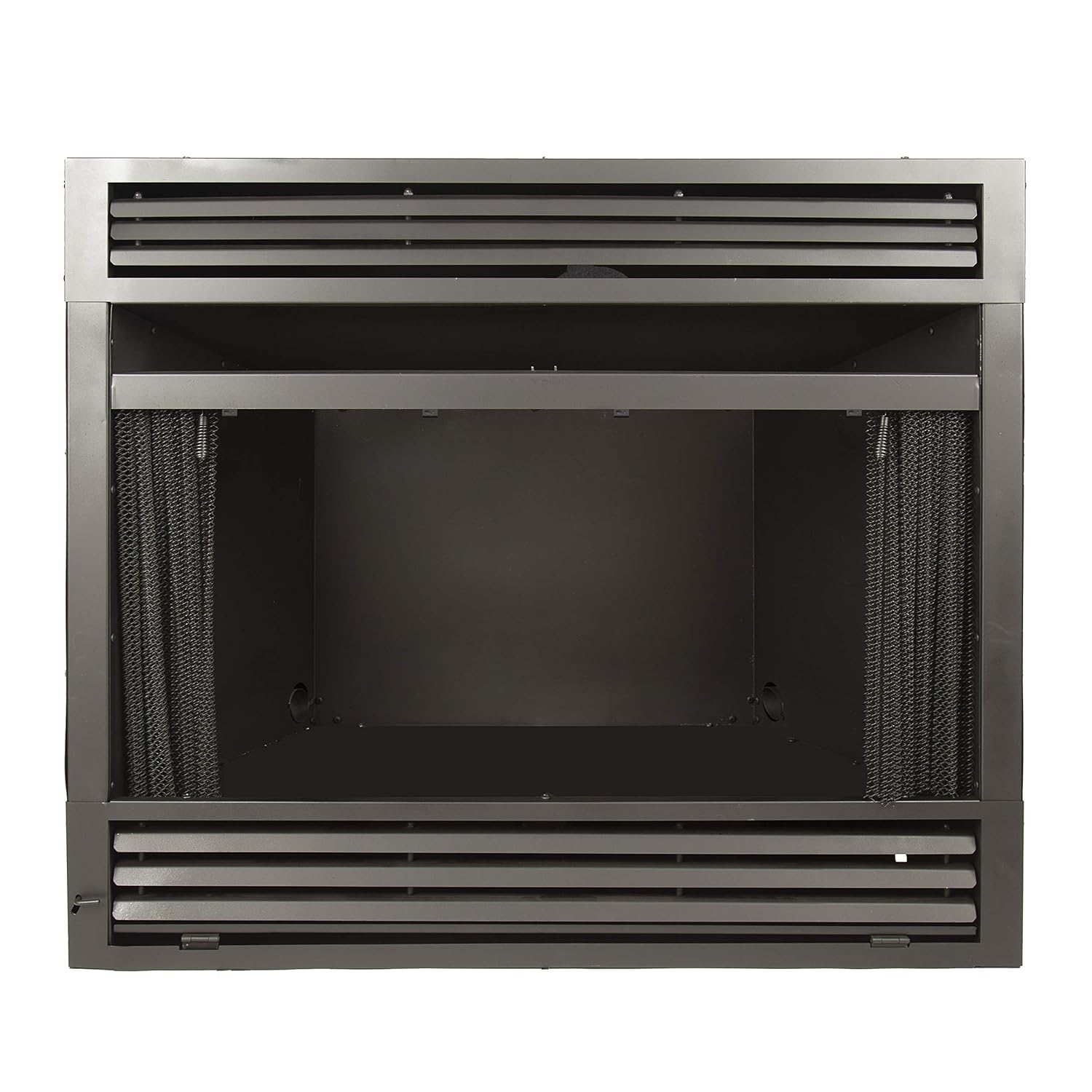 Black 32-Inch Vent-Free Dual Fuel Fireplace Insert