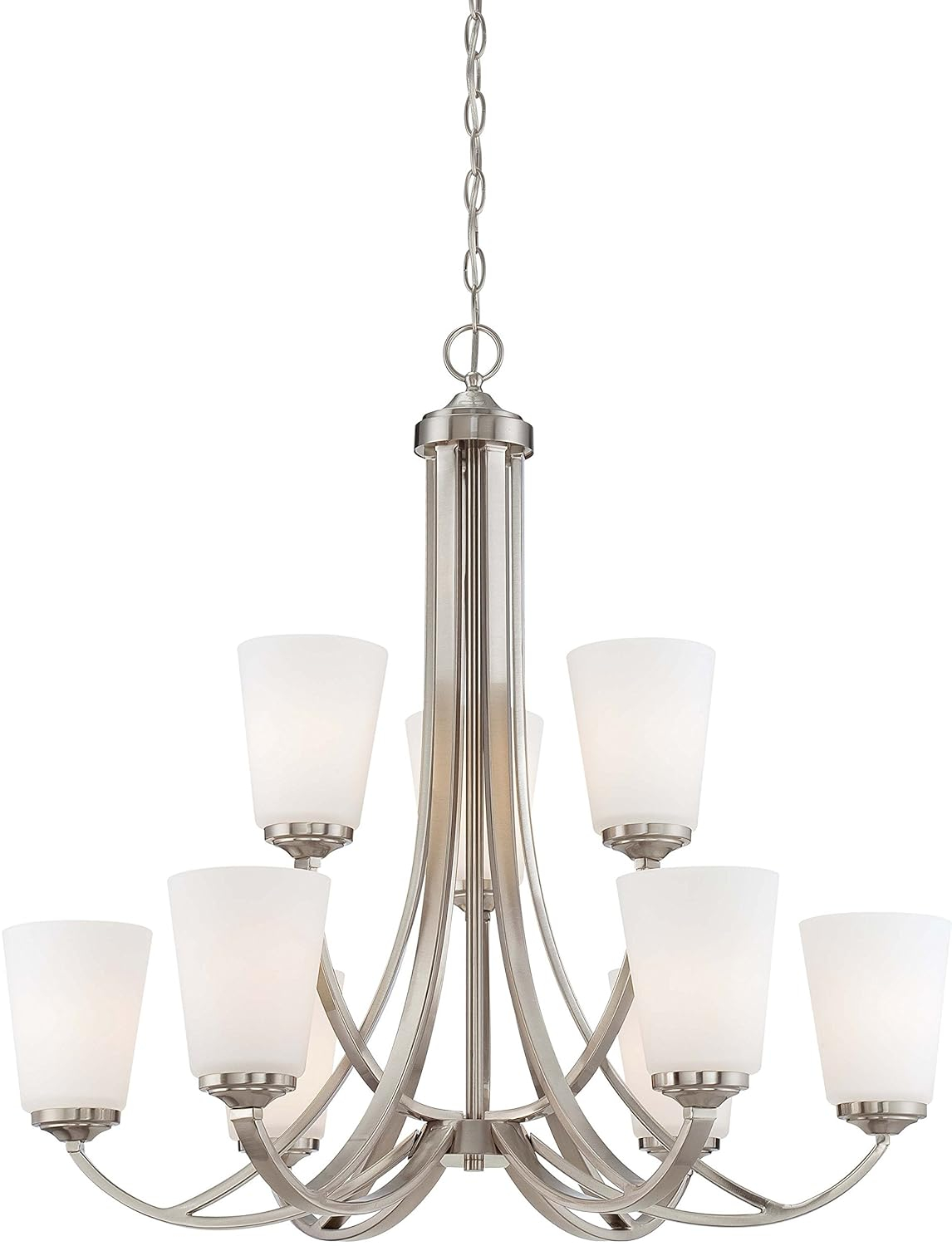 Minka Lavery - Overland Park - Chandelier 9 Light Brushed Nickel in Transitional