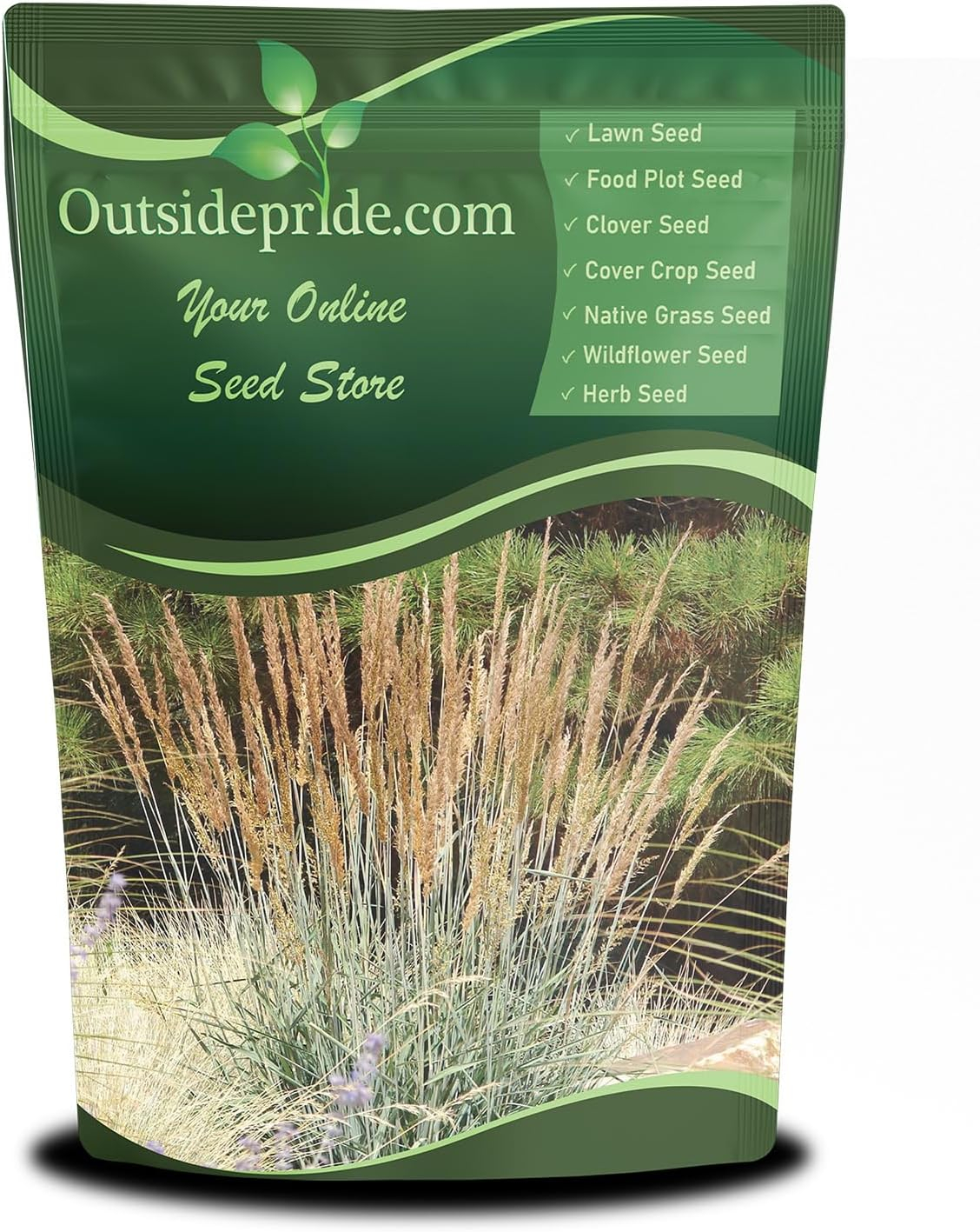 Outsidepride Indian Native Grass Seed - 5 lbs. Perennial, Low Maintenance, Drought-Tolerant Prairie Grass Seed for Wildlife Habitat, Livestock Forage, Ornamental Landscaping & Erosion Control