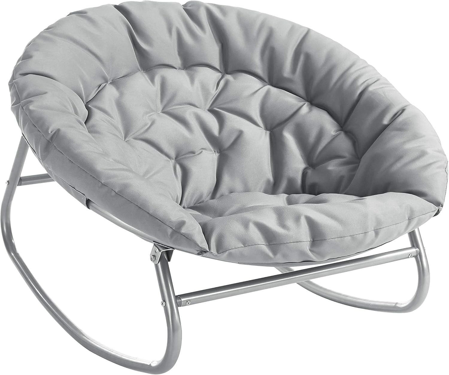 Urban Lifestyle Rocking Saucer Chair, Grey