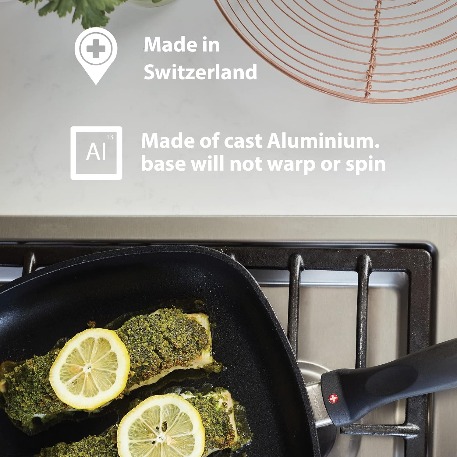Swiss Diamond 9.5" Induction Aluminum Nonstick Crepe Pan | HD Classic