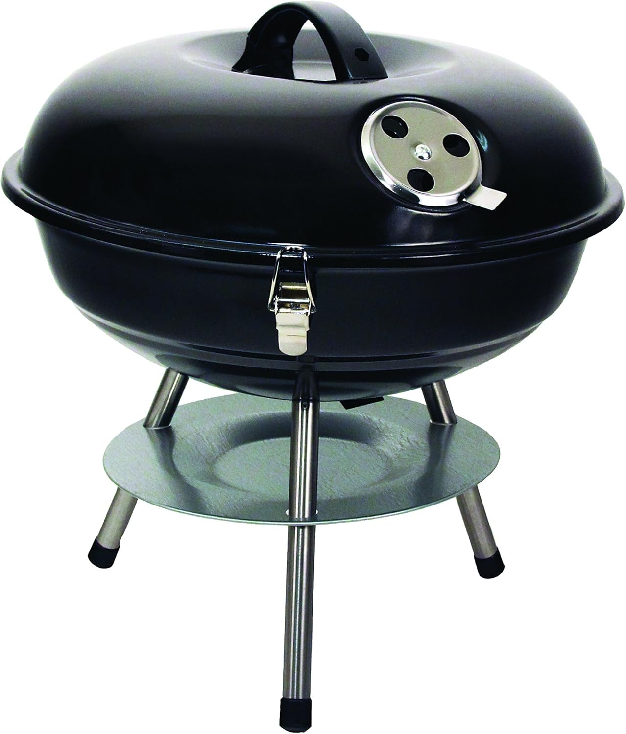 Texsport Barbecue Mini Portable Charcoal BBQ Grill, Black