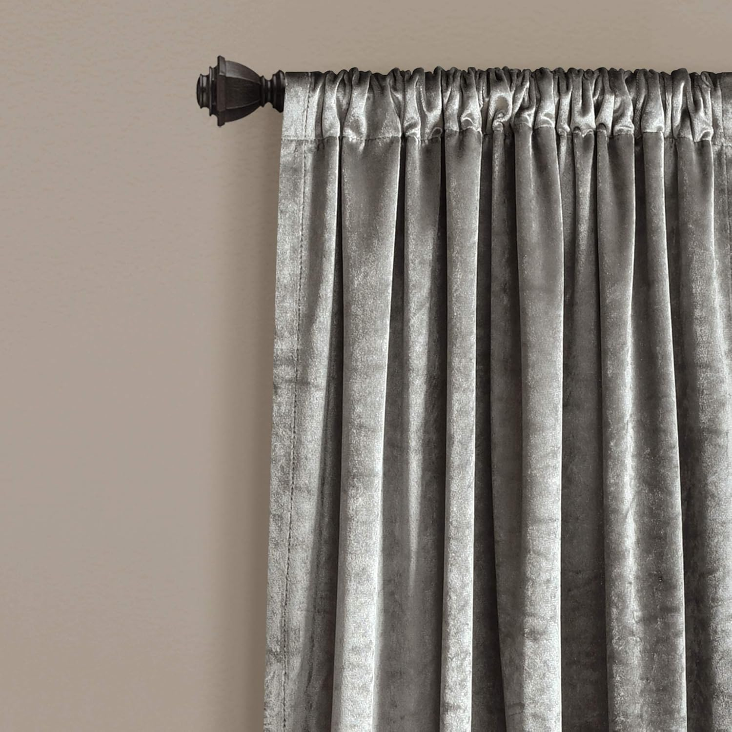 Velvet Dream Silver Bells Window Curtains, Pair