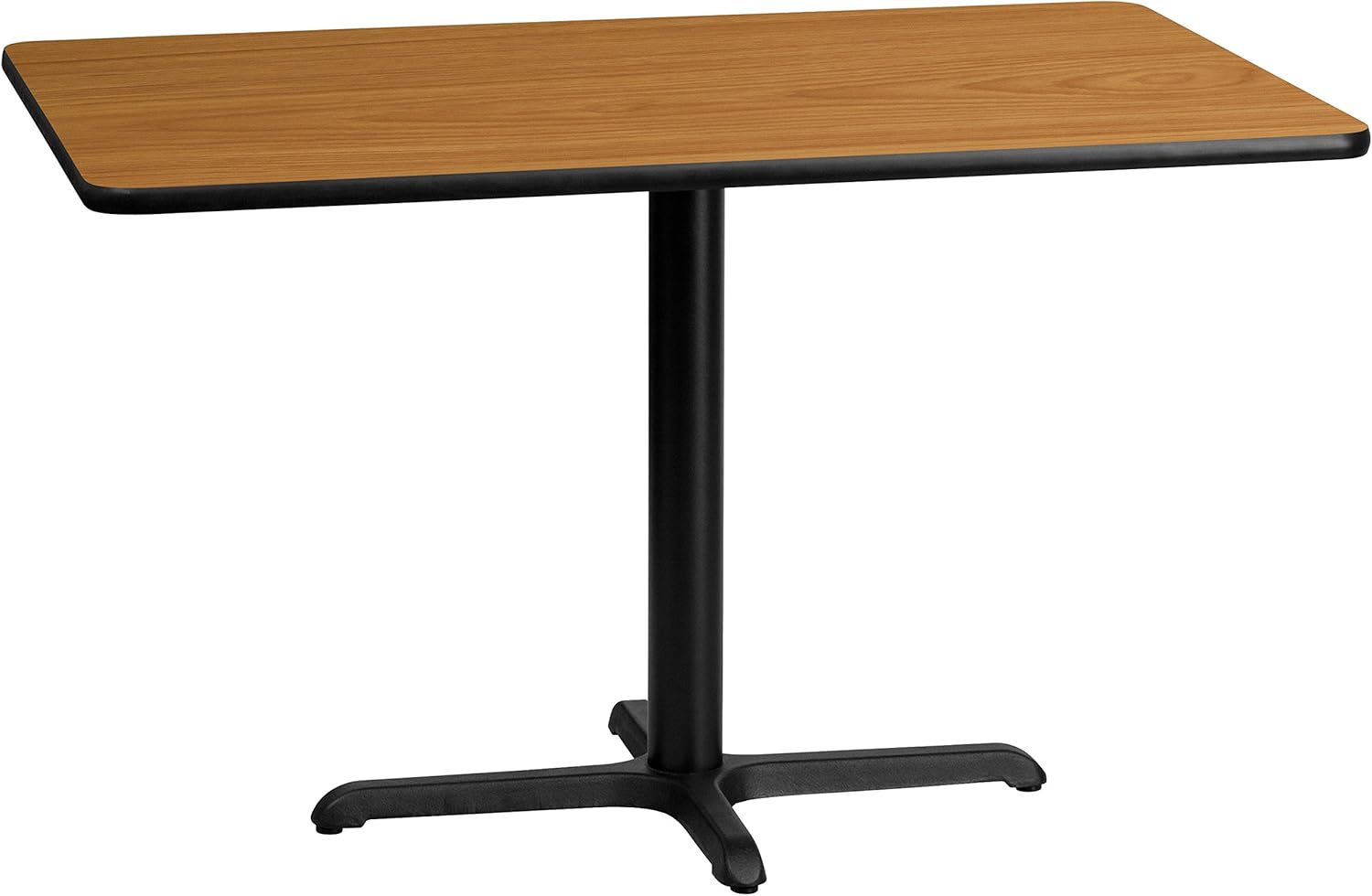 Flash Furniture 30'' x 48'' Rectangular Natural Laminate Table Top with 23.5'' x 29.5'' Table Height Base