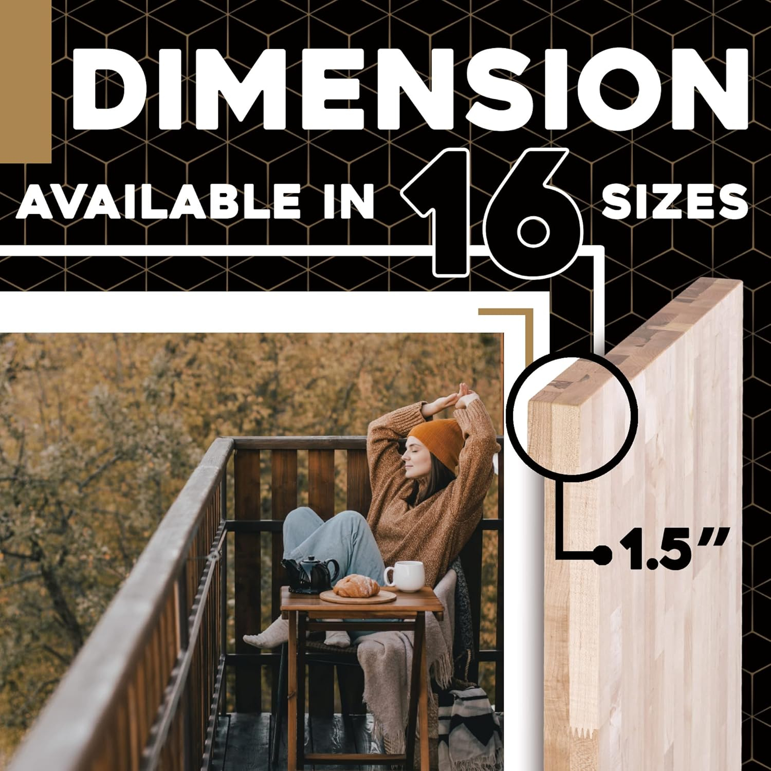 DuraSteel 24x36 Butcher Block Countertop - Maple Workbench Top - Solid Wood Table Top for Cabinet, Kitchen, Restaurant, Coffee, Desk, Bar Table - Optional Base Leg Units