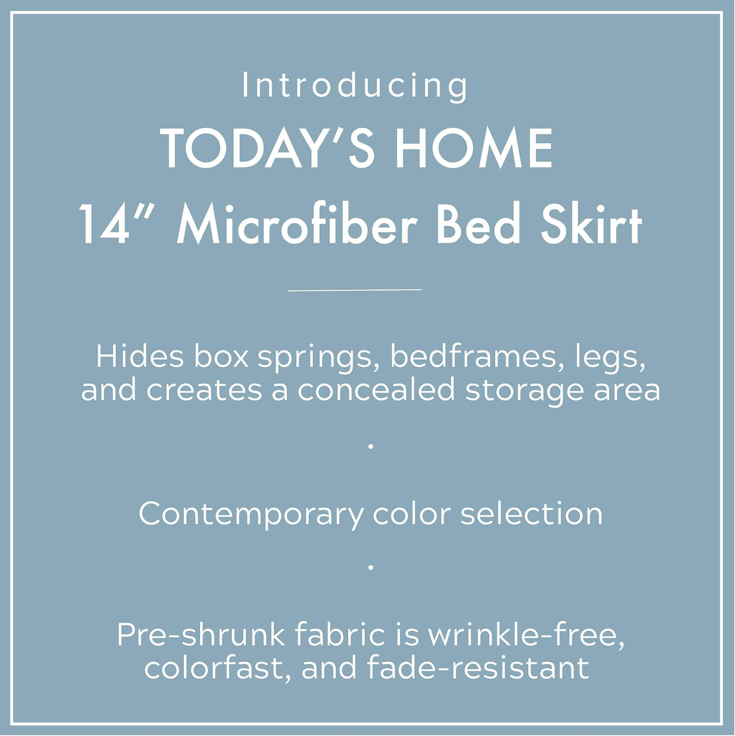 Today's Home Basic Microfiber Tailored Bedding Collection