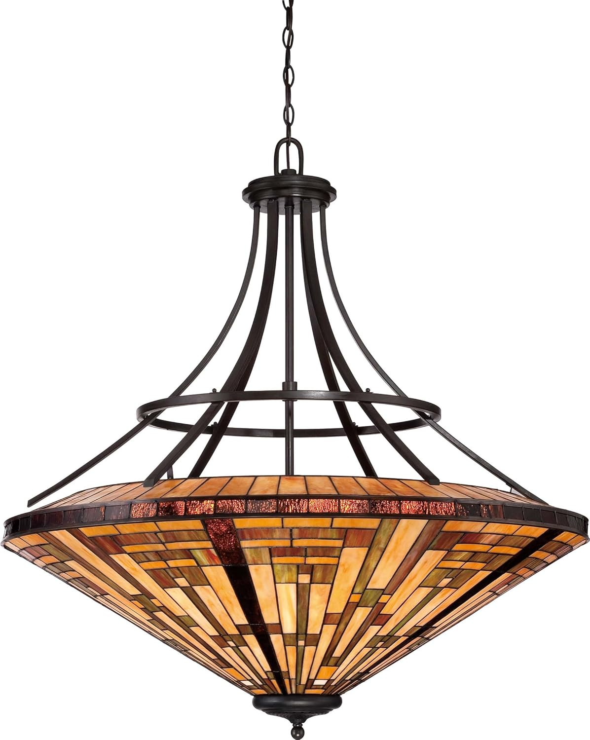 Quoizel TFST2840VB Stephen 8-Light Bowl Pendant in Dark Bronze