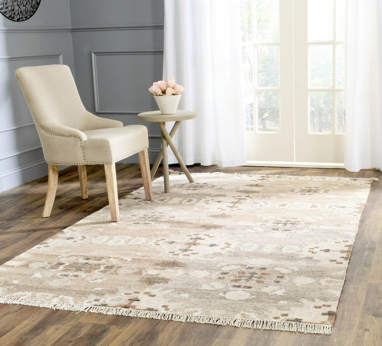 Safavieh Natural Kilim Grey Area Rug - 10' x 14'