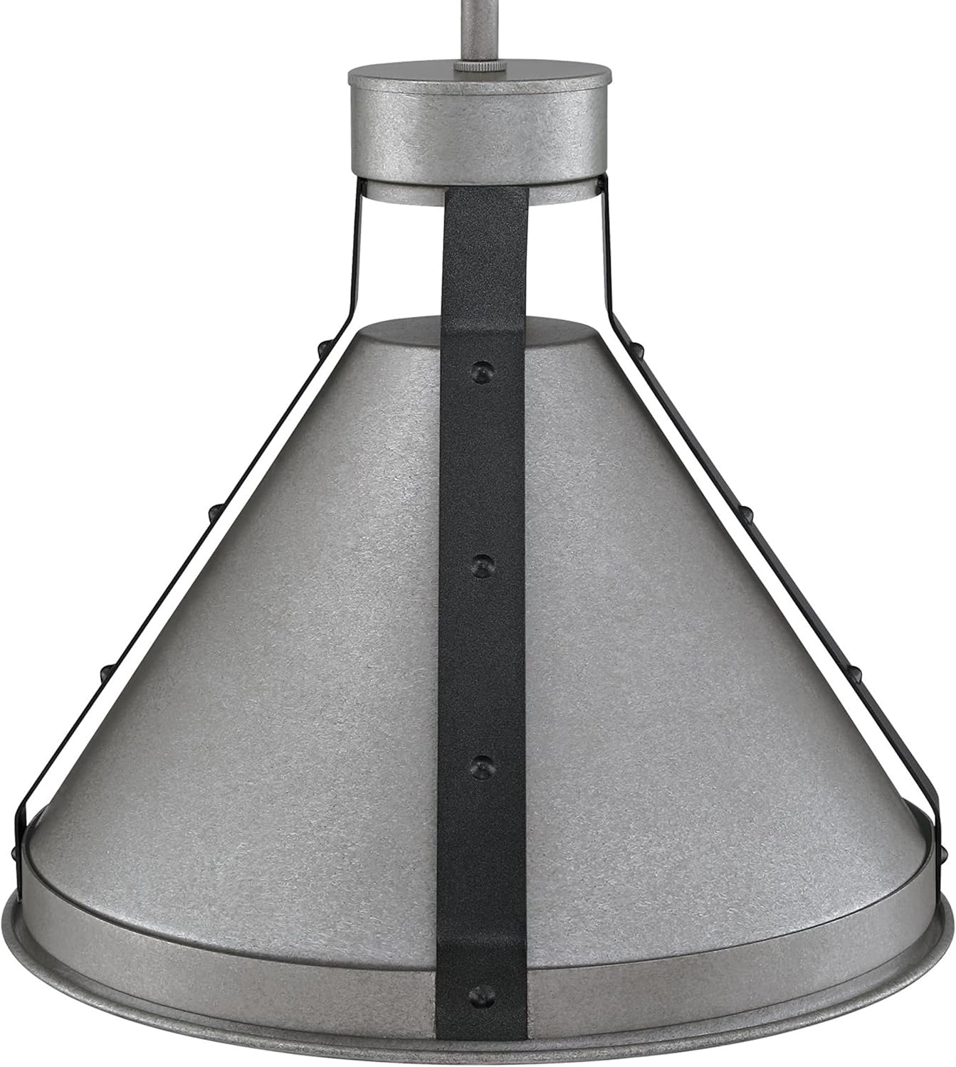 Westinghouse 6128400 Pennsauken Vintage-Style One Light Indoor Pendant, Industrial Steel Finish with Iron Accents