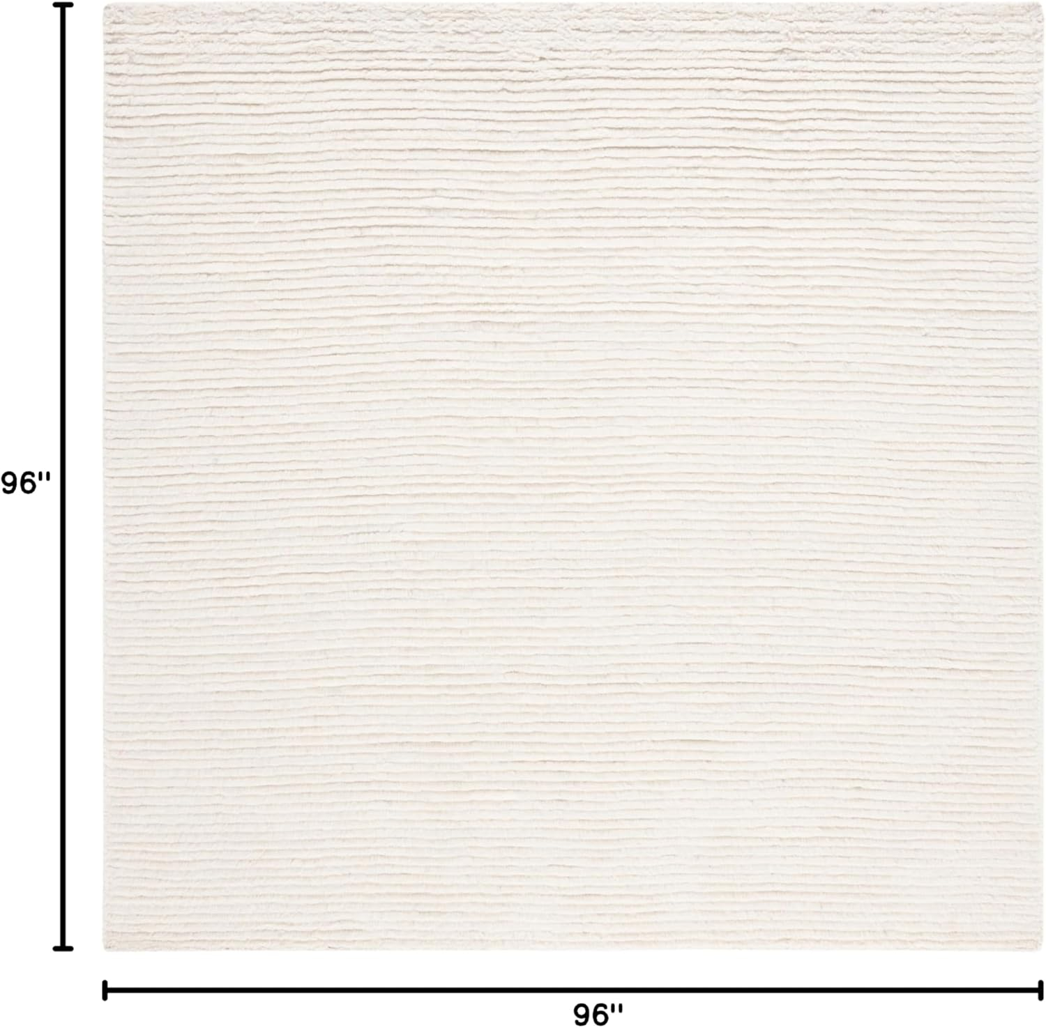 SAFAVIEH Casablanca Blake Distressed Area Rug, Ivory, 8' x 8' Square