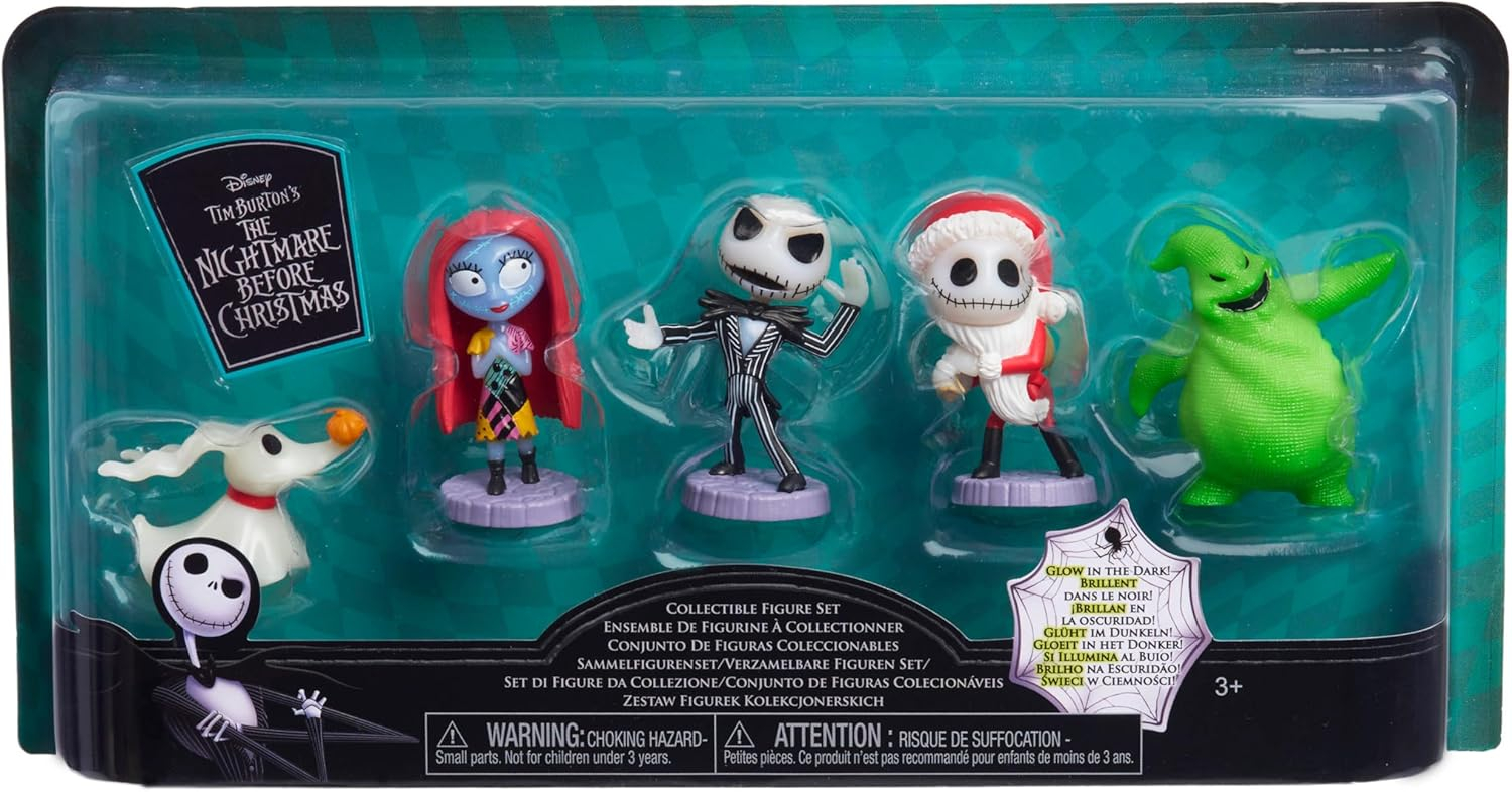 Disney Tim Burton's The Nightmare Before Christmas Collectible Figure Set, 2.5-inch Figurines