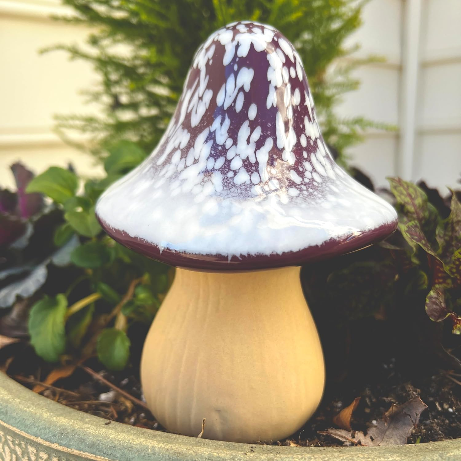 Bosmere W133 Ceramic Enchanted Mushroom - Purple