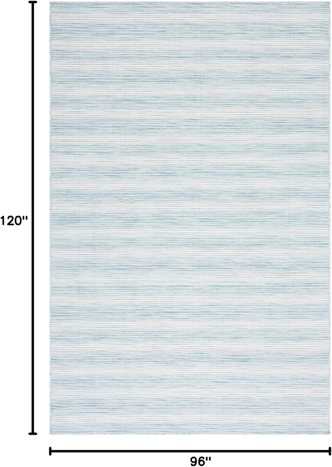 SAFAVIEH Hampton Duana Striped Indoor/Outdoor Area Rug, Terracotta, 8' x 10'