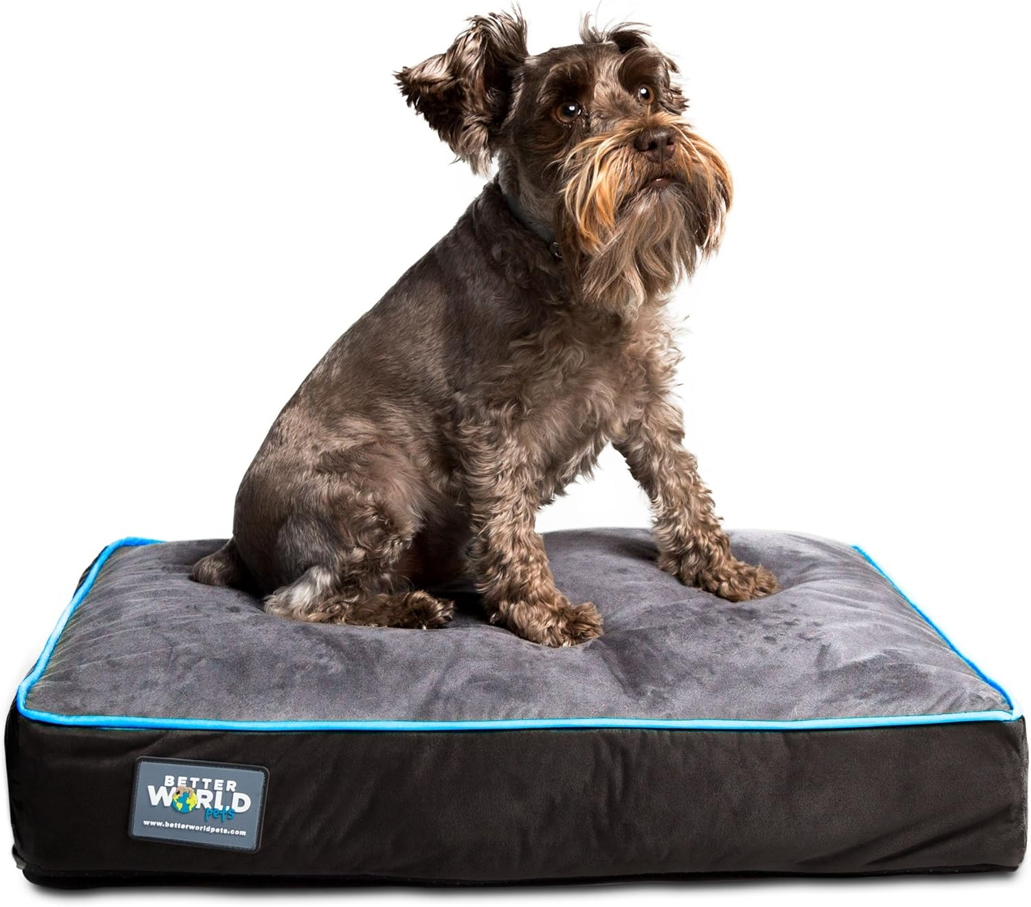 Better World Pets Orthopedic Dog Bed, Waterproof, Premium Memory Foam Washable Dog Bed, Large