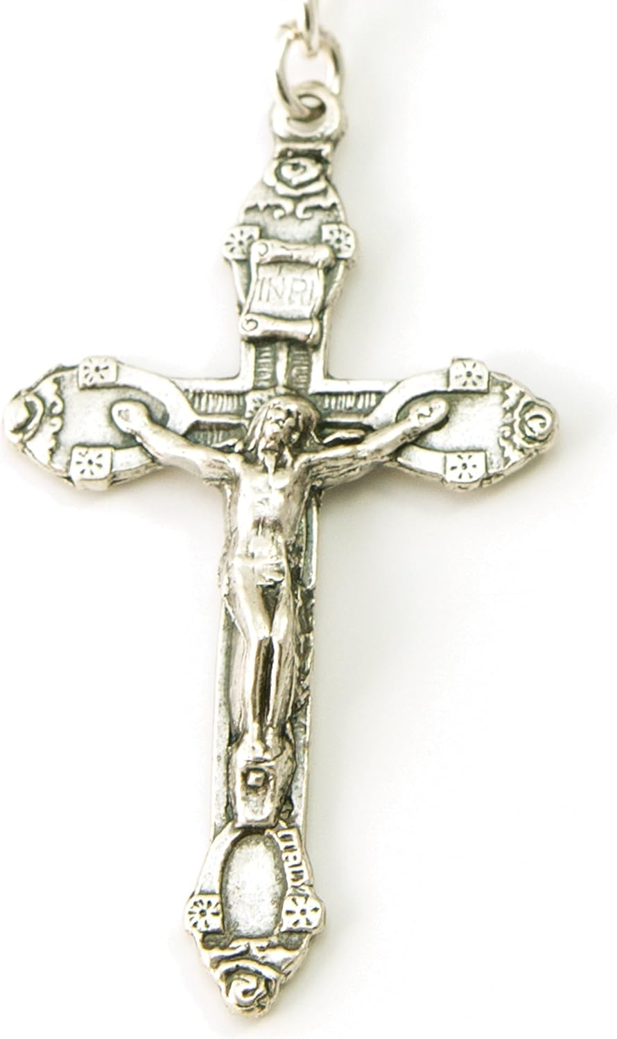 Medium Genuine Amethyst Sterling Silver Rosary Beads