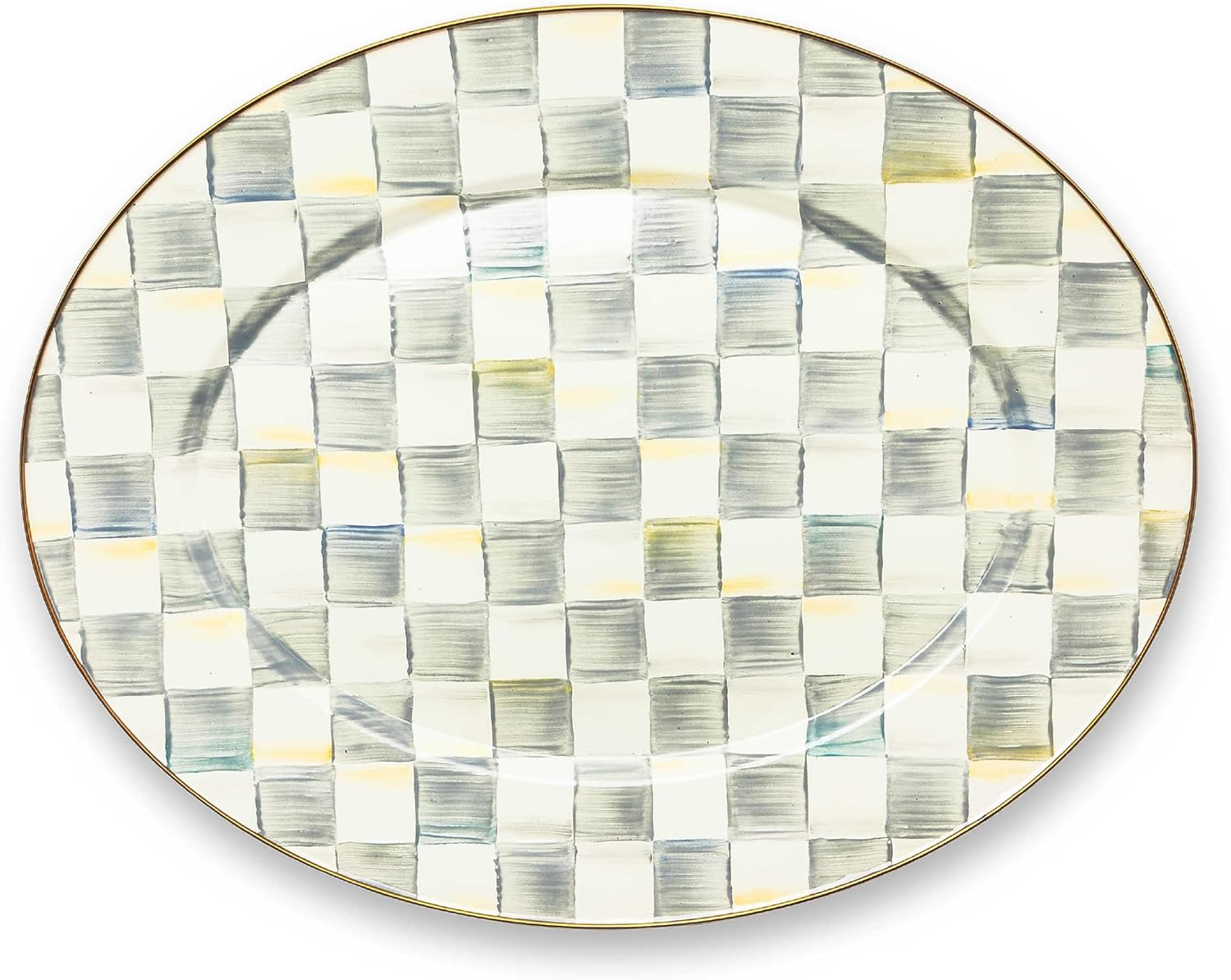 MacKenzie-Childs Sterling Check® Oval Platter