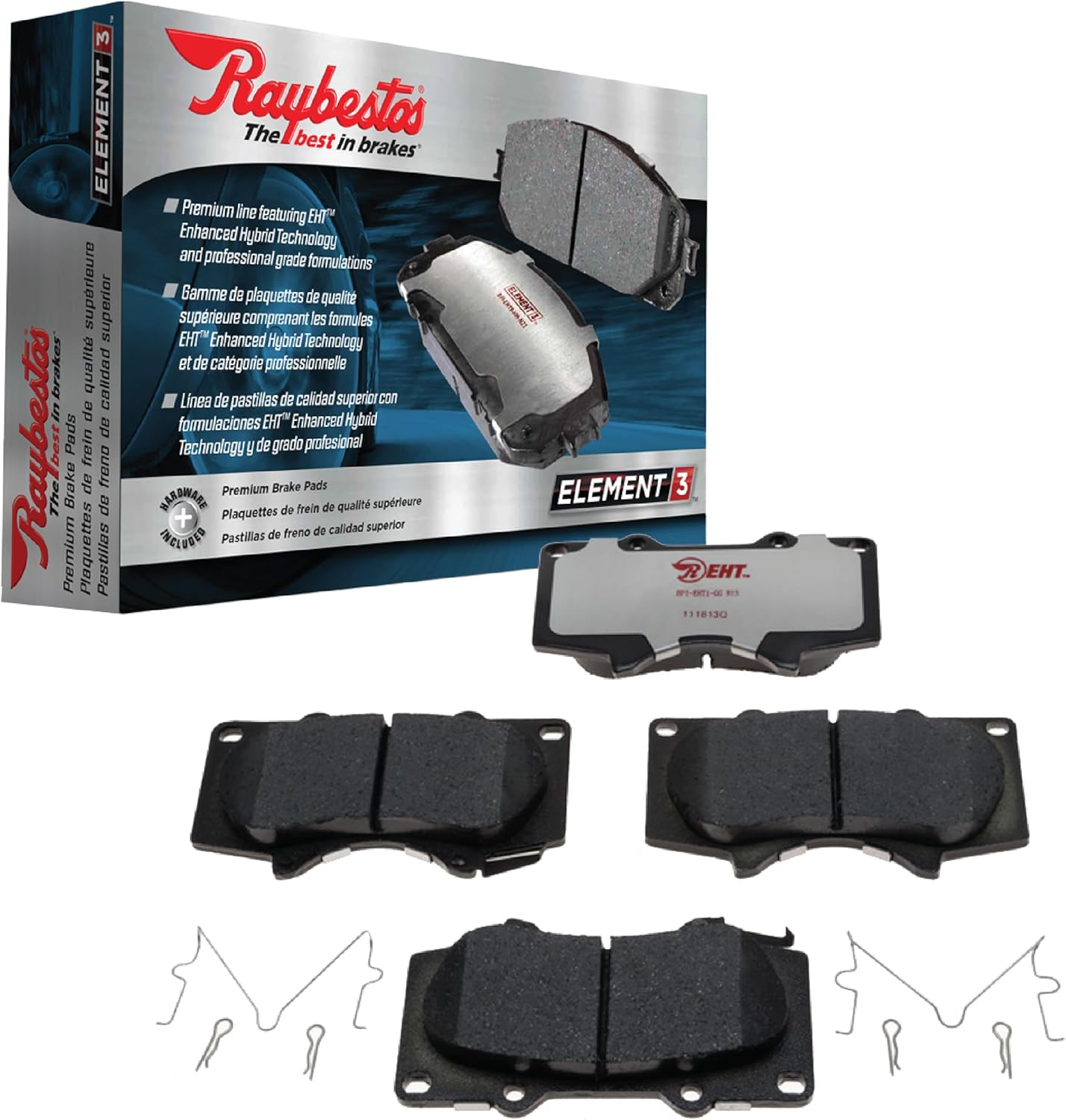 RM Brakes EHT884H Brake Pad Set Fits select: 2001-2005 TOYOTA HIGHLANDER, 2006 TOYOTA HIGHLANDER LIMITED