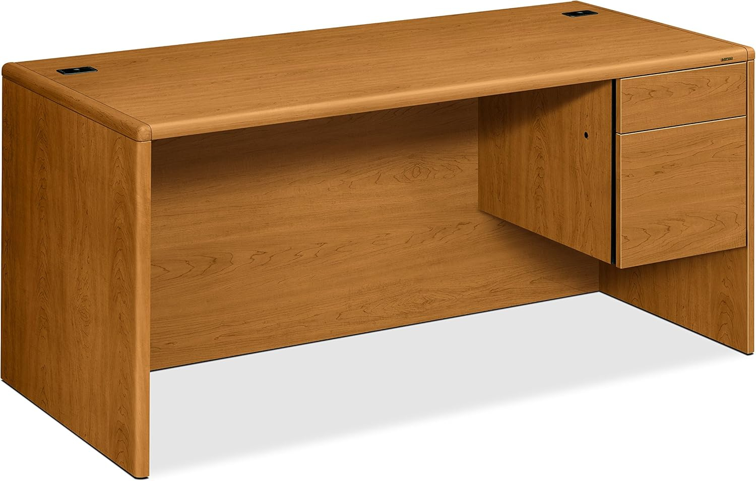 HON 10783RCC 10700 L-Workstation Desk, 3/4-Right Pedestal, 29.50" x 66.00" x 30.00", Harvest