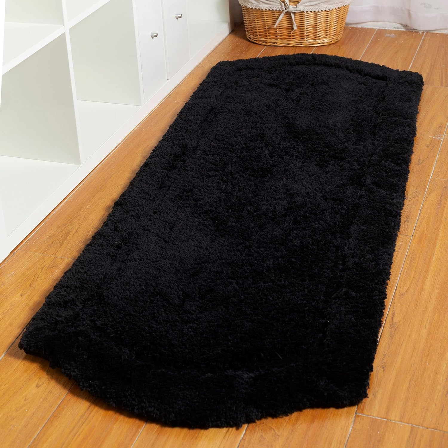 Chesapeake Paradise 3pc Memory Foam Black Bath Rug Set (22"x60" & 21"x34" & 17"x24")