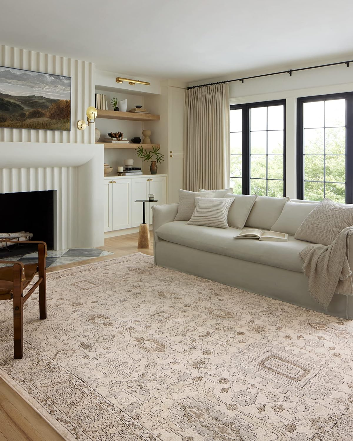 Loloi Teagan Ivory / Sand 7'-11" x 10'-6" Area Rug