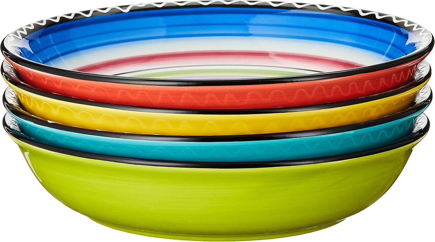 Certified International Certified International Tequila Sunrise Soup/Pasta Bowl (Set of 4)