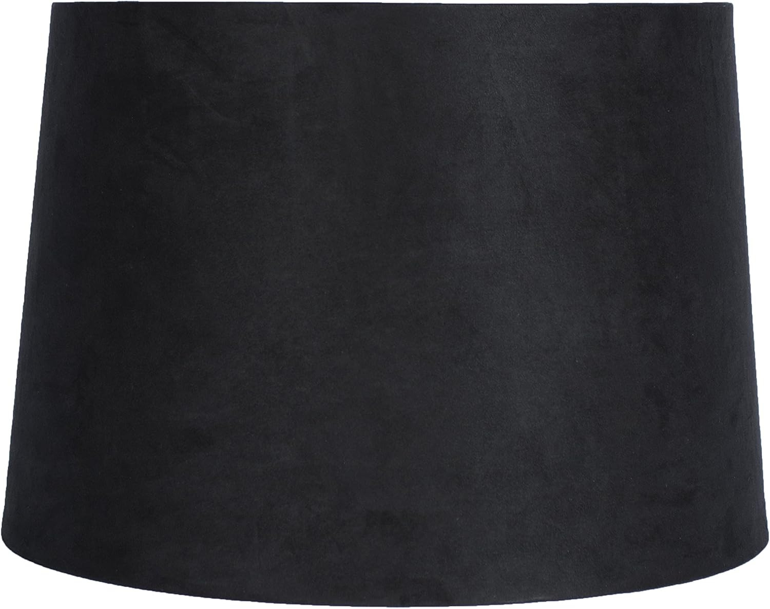 Urbanest 16" Suede Hardback Lamp Shade, Black