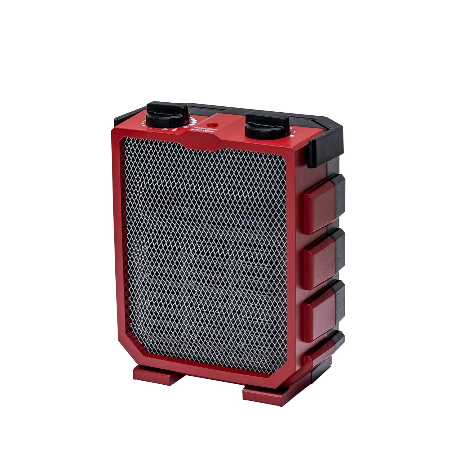 Comfort Zone Utility Space Heater with Foldable Handle for Indoor Use, Adjustable Thermostat, Fan Only Setting, Safety Tip-Over Switch & Overheat Protection