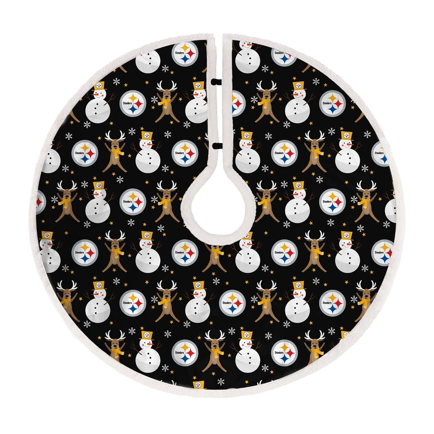 Pittsburgh Steelers Reindeer Tree Skirt