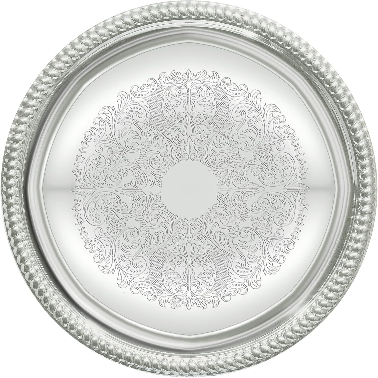 CMT-14 Round Tray, 14-Inch, Chrome,Medium