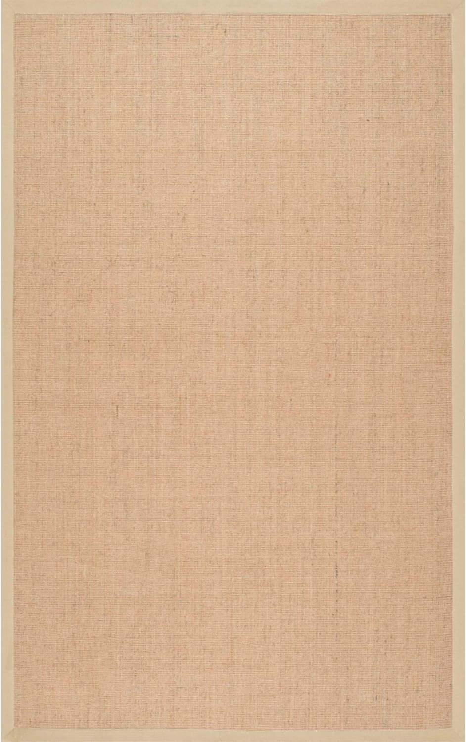 Orsay Machine Woven Jute Beige 6 ft. x 9 ft. Area Rug