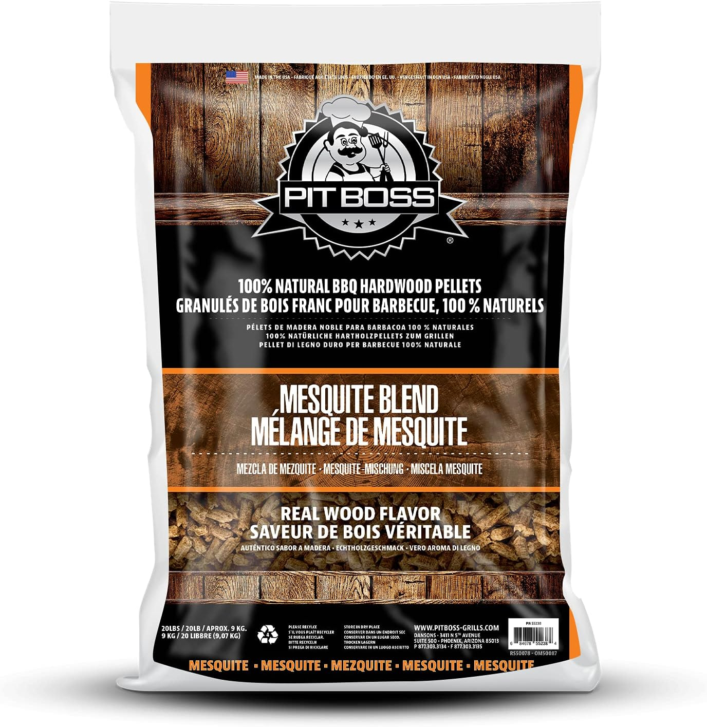 Pit Boss Mesquite Blend 20-lb Wood Pellets