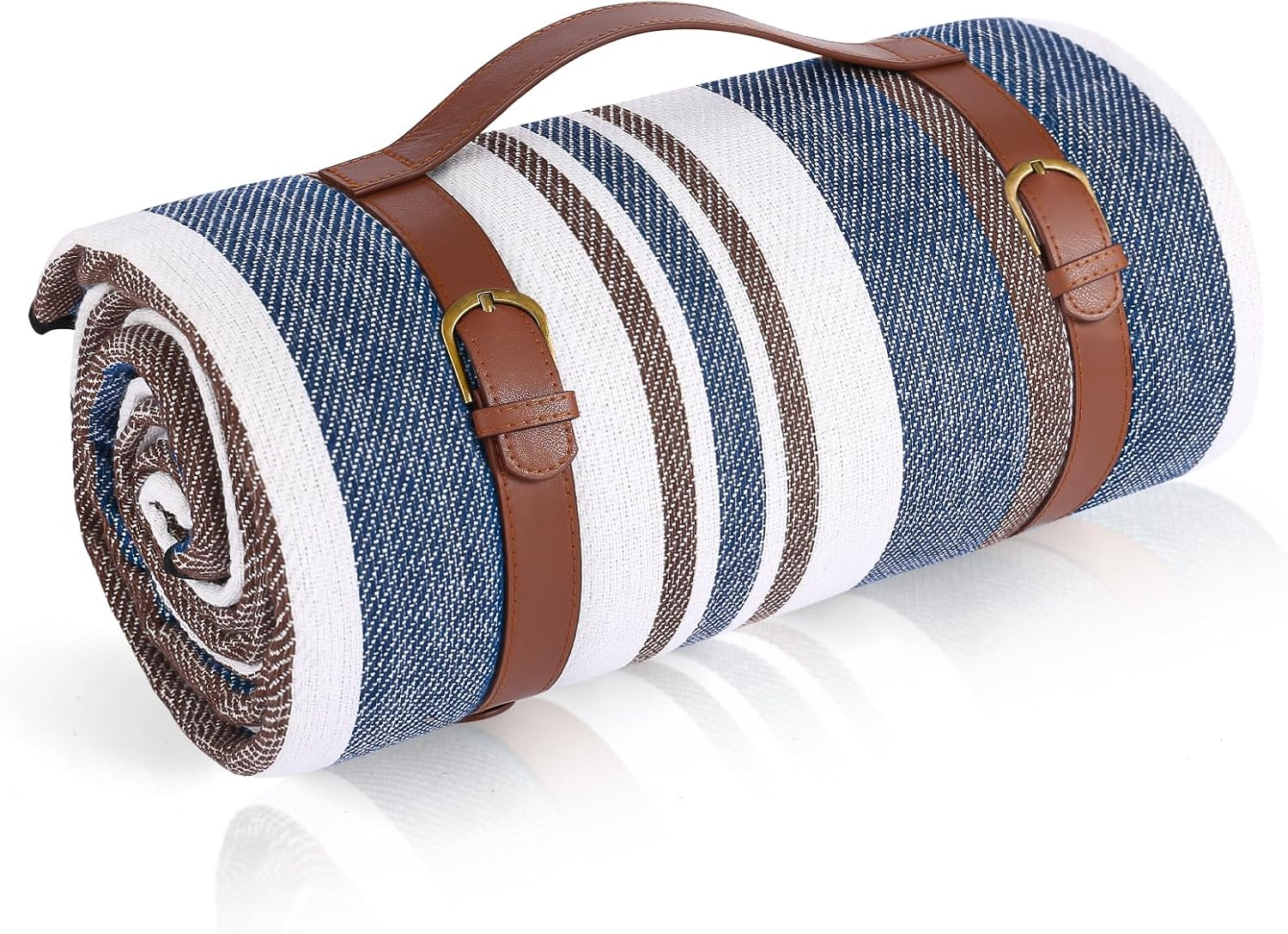 AOUNQ Extra Large 80"x 80" Picnic Blanket,Waterproof and Foldable Beach Blanket,3-Layer Outdoor Blanket for Camping Grass Lawn Park Accessories