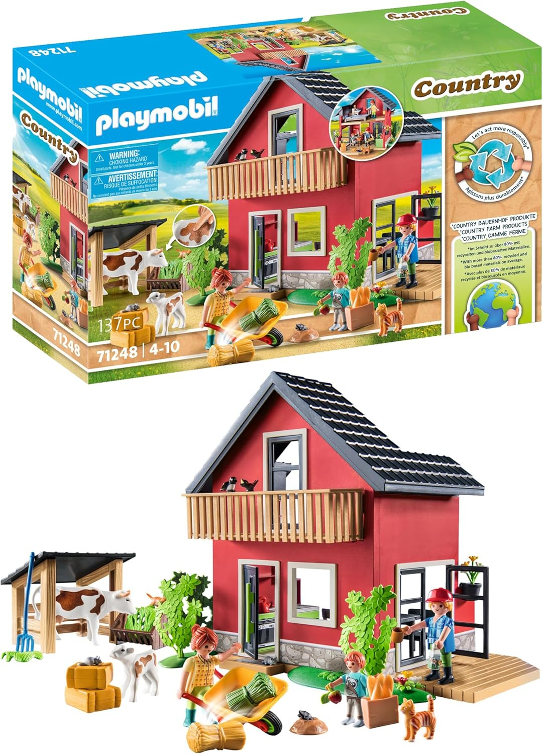 Playmobil Country - Farmhouse w/ Outdoor Area