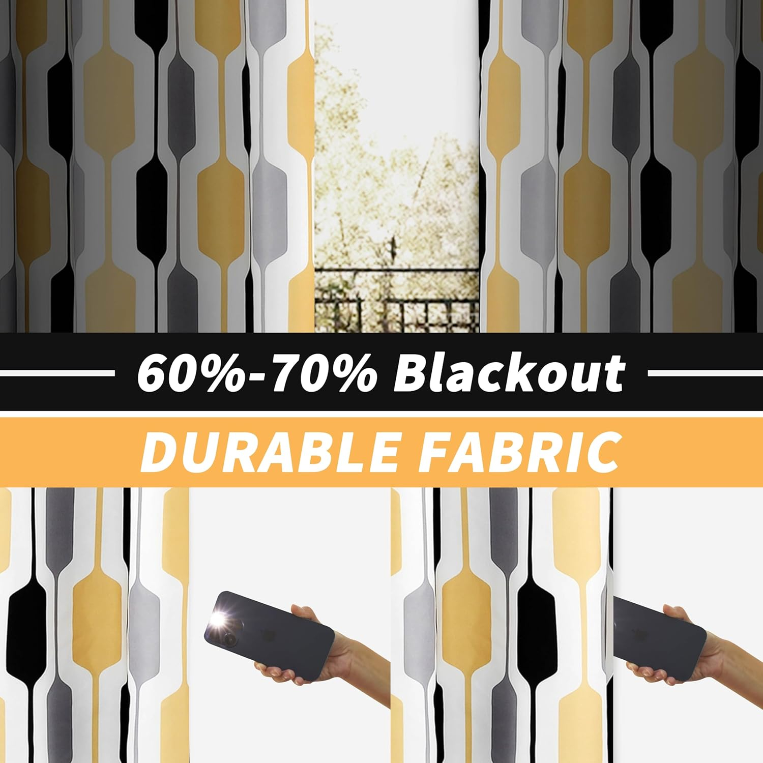 DriftAway Grommet Room Darkening Curtains, 52" x 84" (2 Panels)