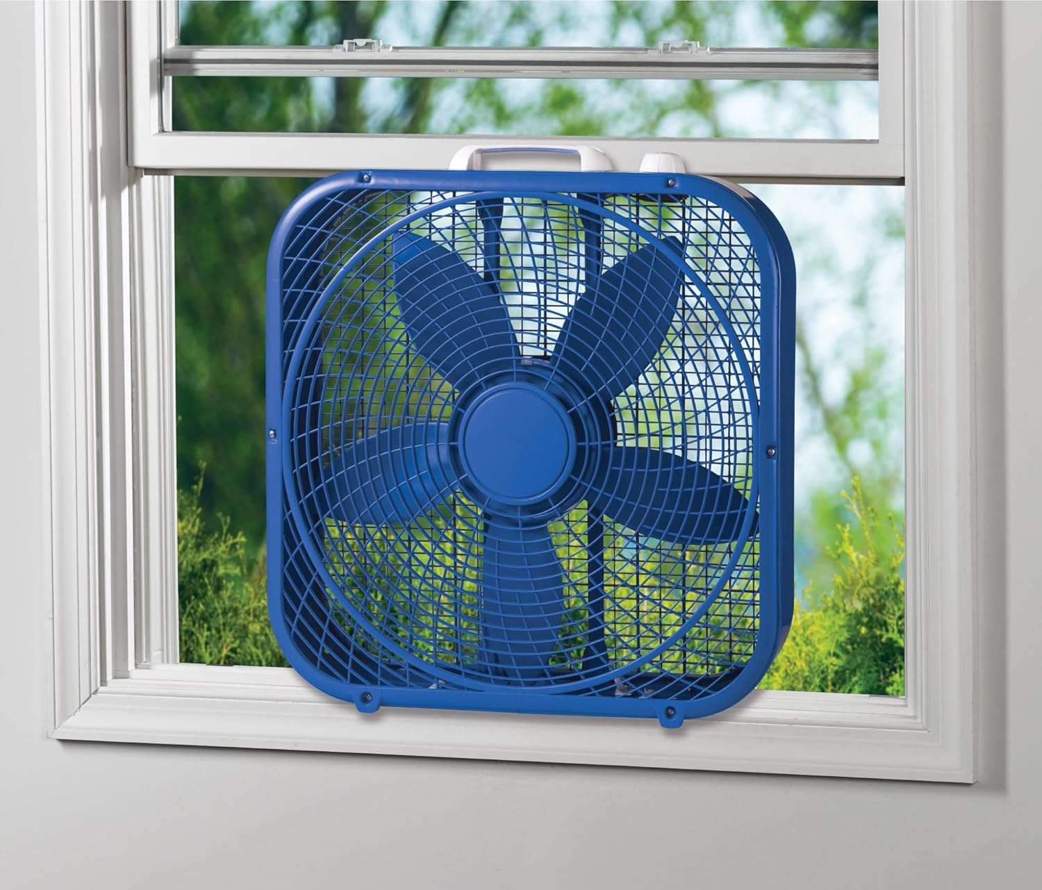 Lasko Cool Colors 20" Energy Efficient Box Fan, 3 Speeds, 22.5" H, Blue, B20308, New