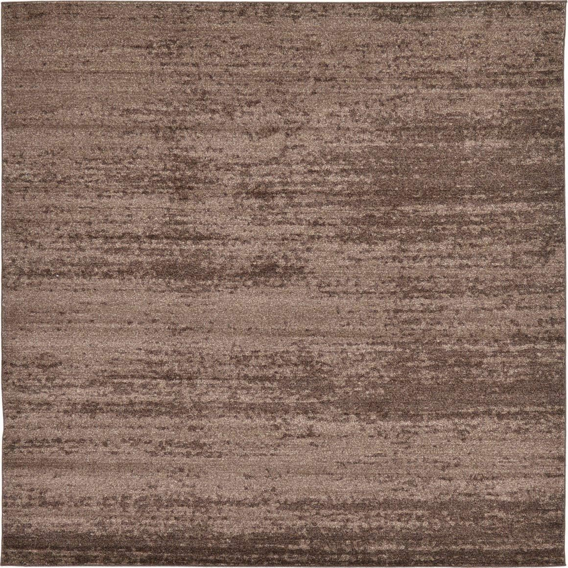 Unique Loom Del Mar Collection Area Rug - Lucille (7' 10" Square, Gray/ Ivory)
