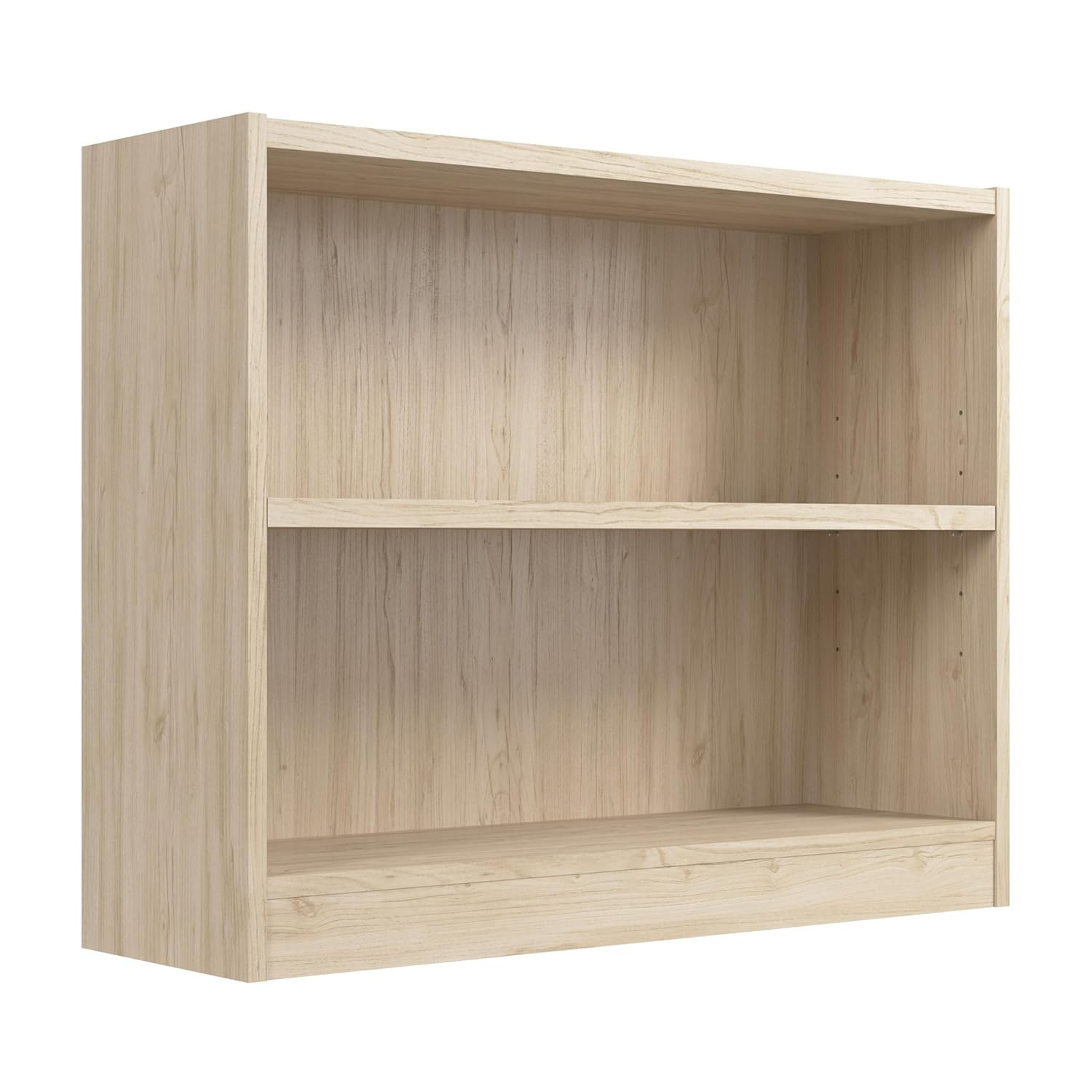 Universal Small 2 Shelf Bookcase in Natural Elm - Engineered Wood