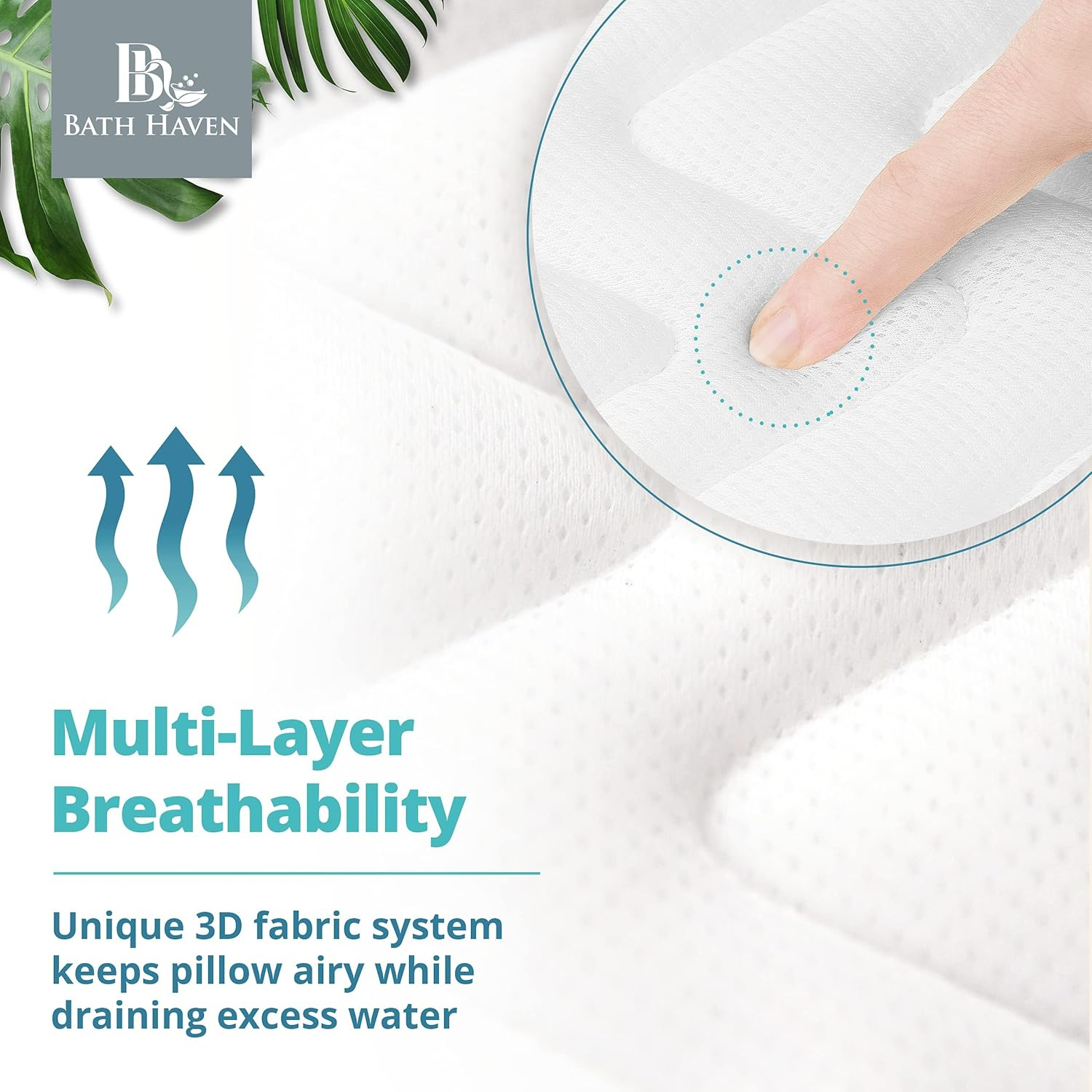Open Box BATH HAVEN BATH PILLOW FOR BATHTUB FULL BODY MAT & CUSHION CLASSIC - WHITE