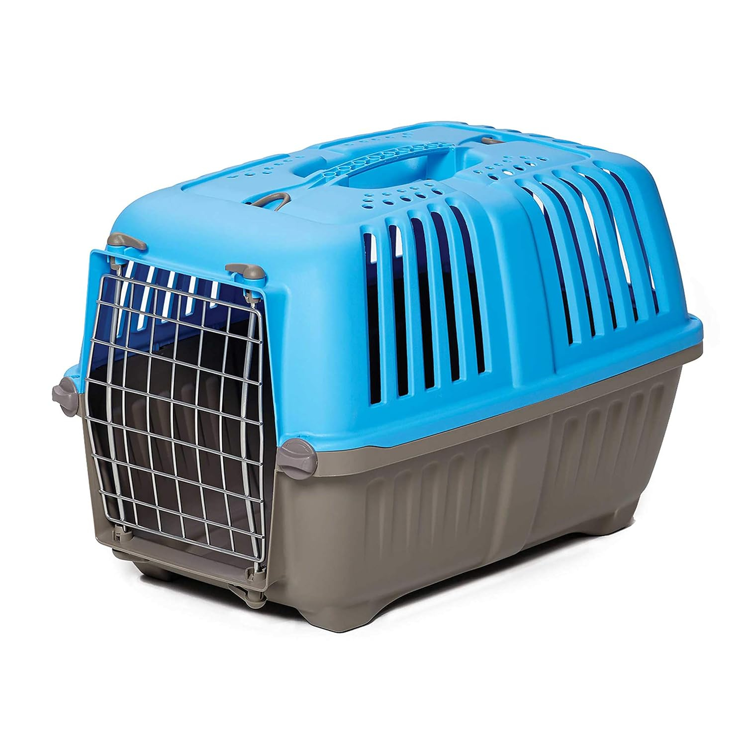 MidWest Homes for Pets 19 inch Spree Travel Pet Carrier for Dog or Cat with Steel Door, Blue