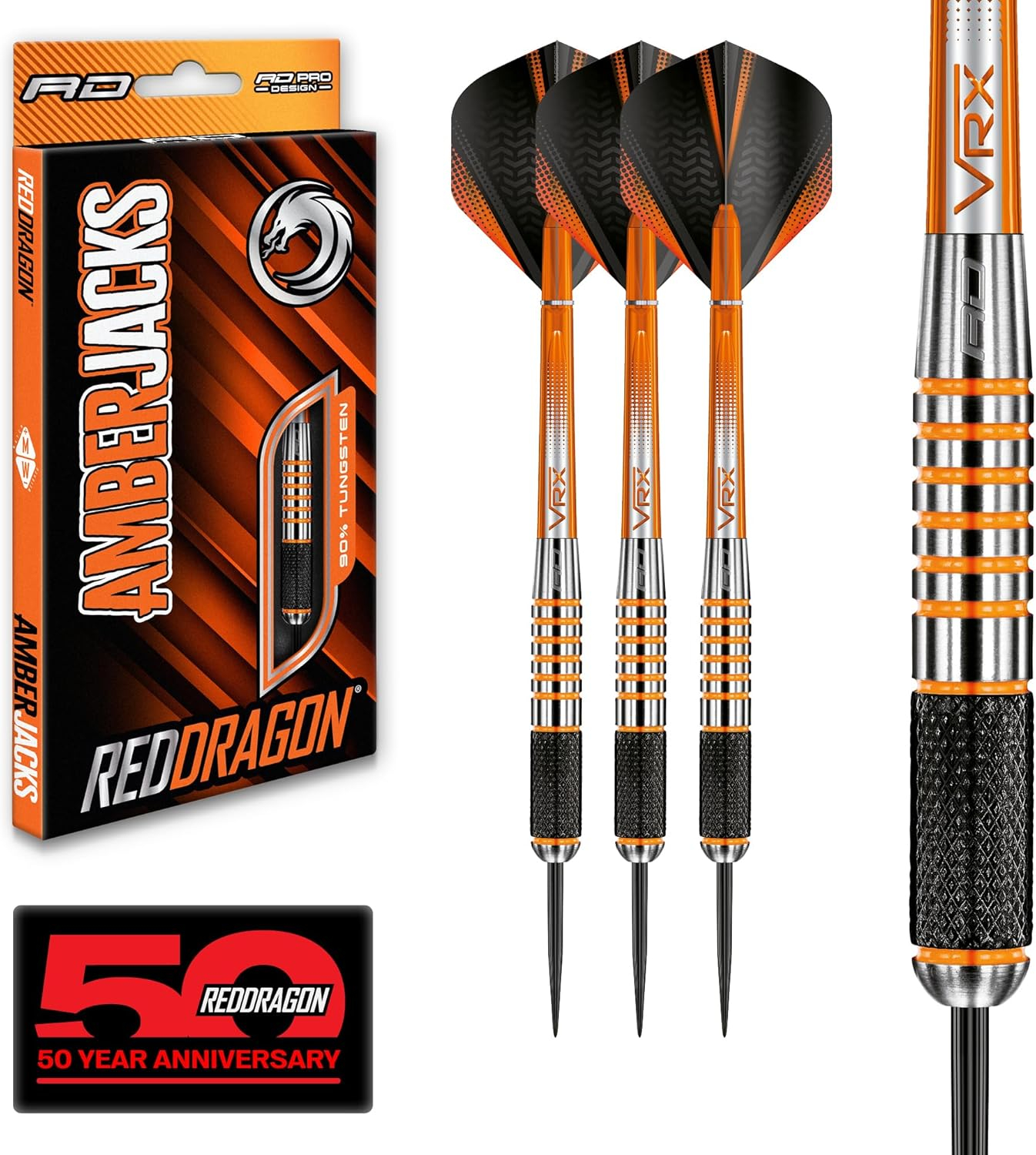 RED DRAGON - Amberjack 9: 28 Gram Tungsten Darts Set