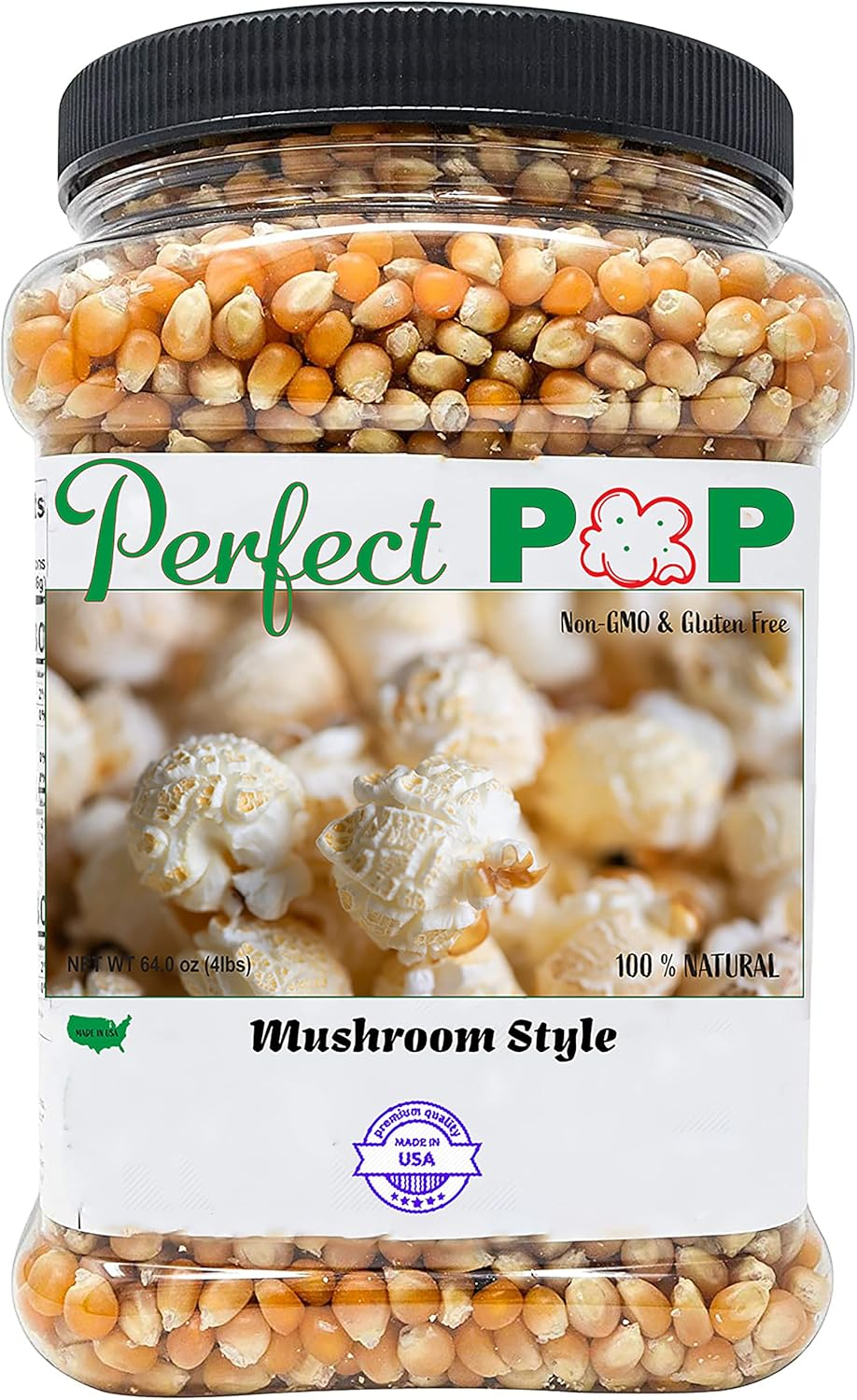 Premium Gourmet Mushroom Extra Large Popcorn Kernels - 4lbs