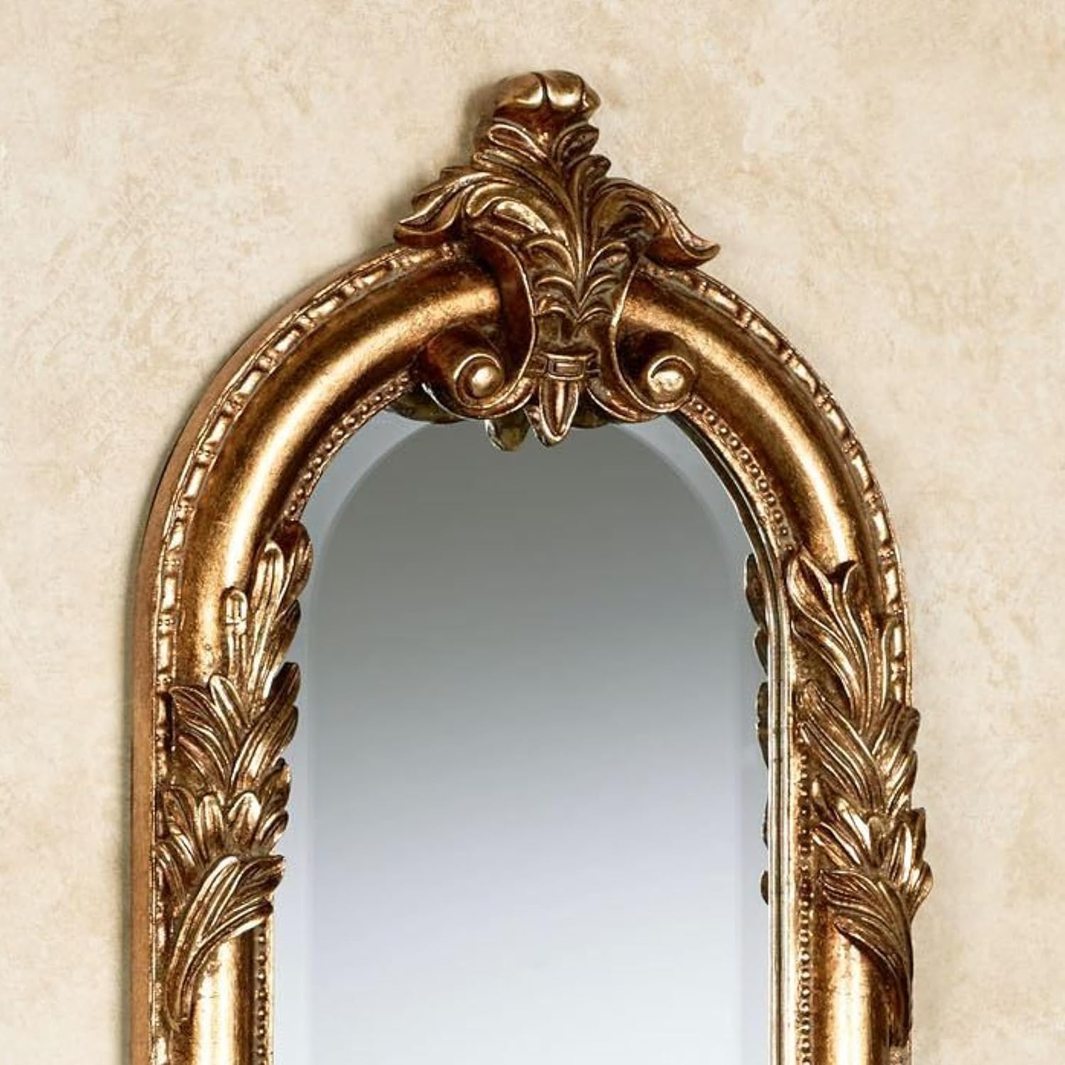Royal Acanthus Panel Wall Mirror Gold
