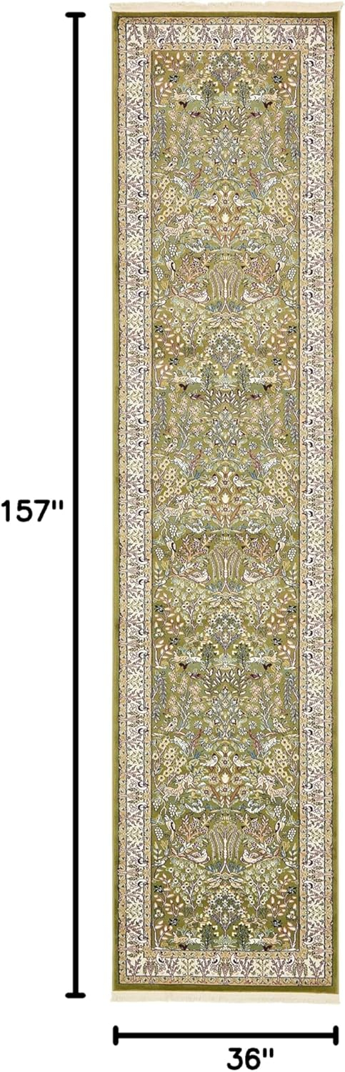 Narenj Bristol Green 3' 0 x 13' 0 Runner Rug