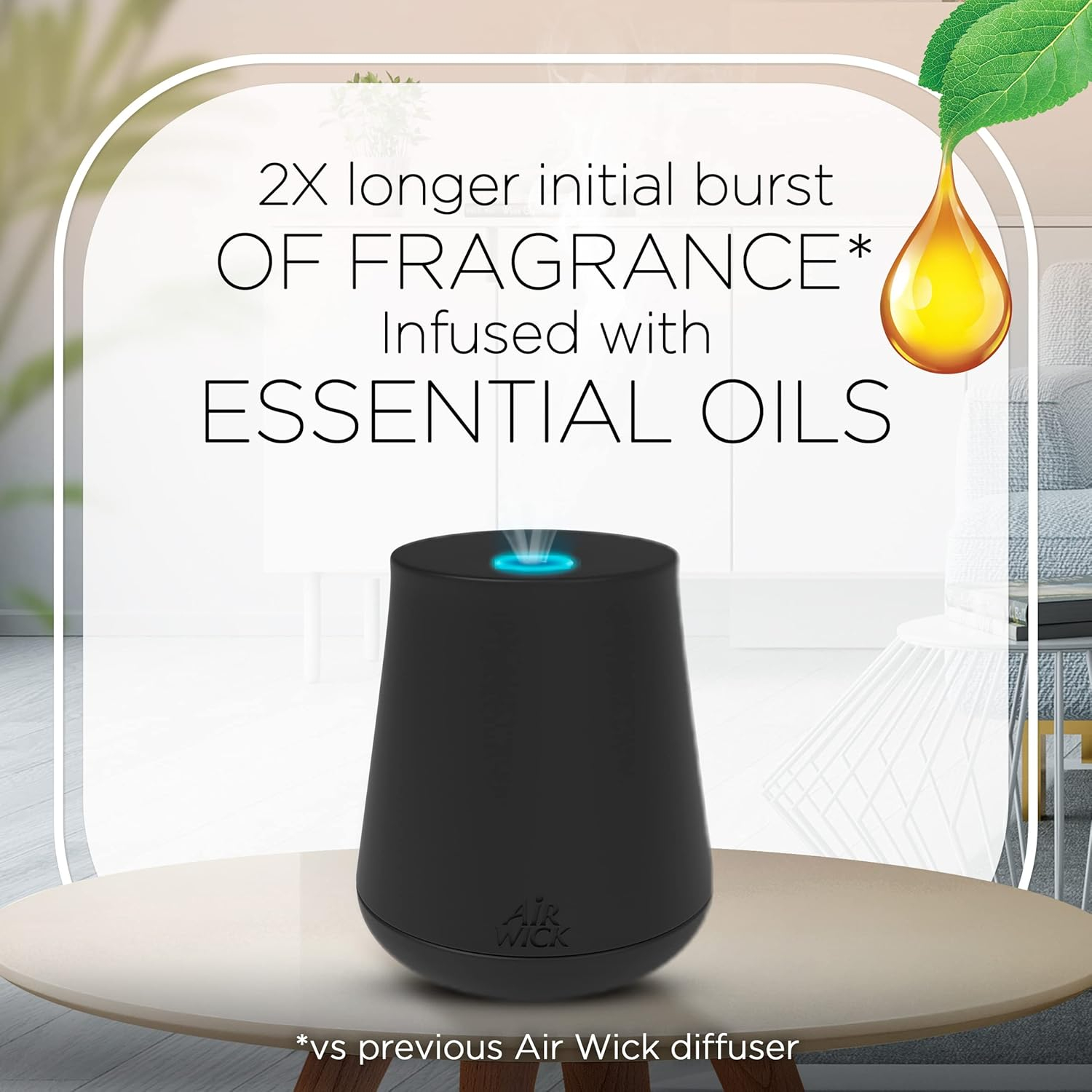 Air Wick Essential Mist Refill, 3Count, Multipack, Pumpkin Spice, Bonfire & Crisp Fall Air, Fresh Pine & Juniper
