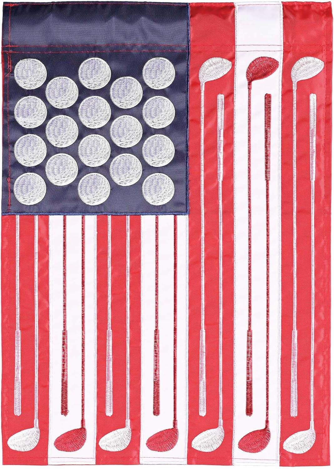 Dicksons Magnolia Garden Golf Patriotic Red White Blue 18 x 13 Polyester Outdoor Garden Flag