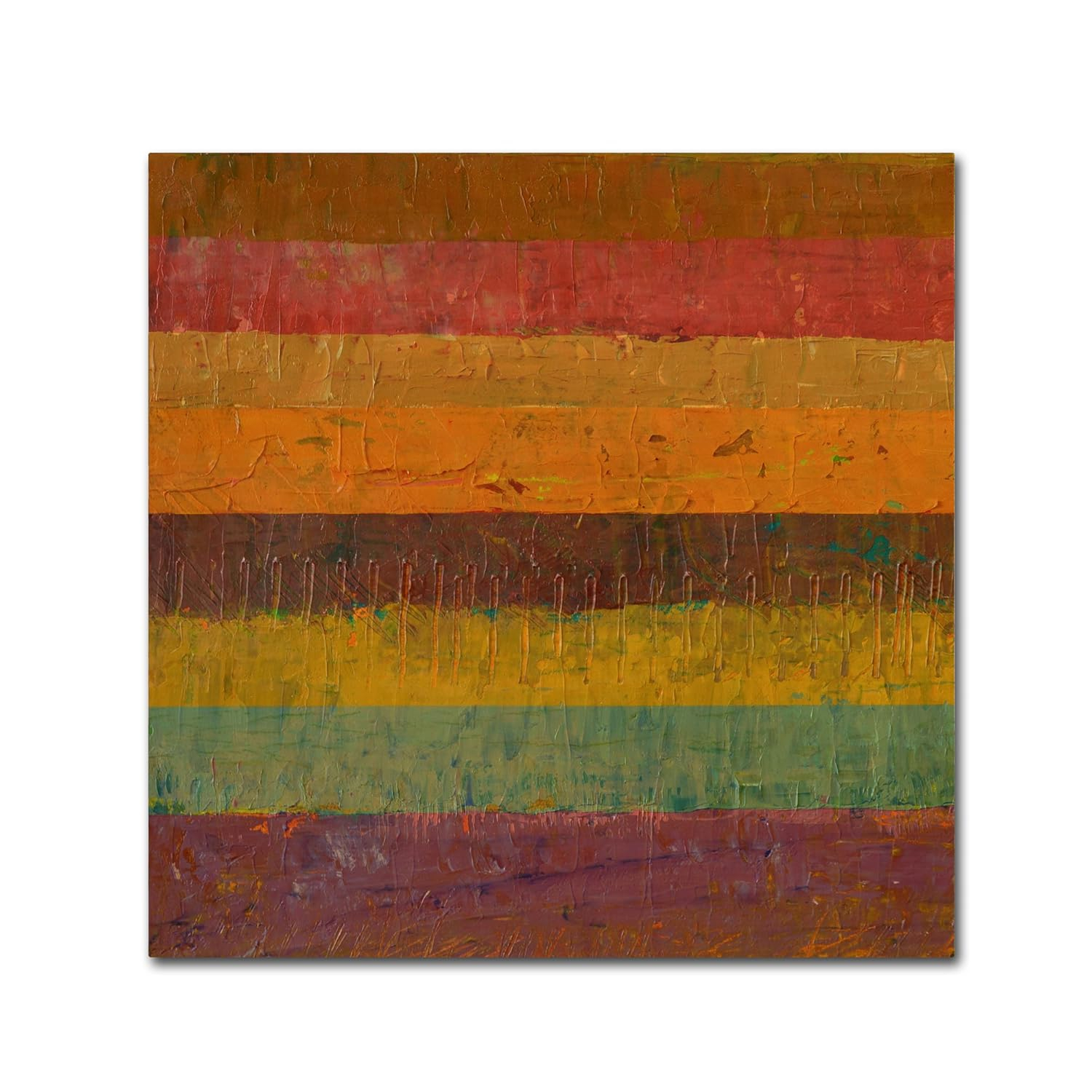 Trademark Fine Art "Orange Line" Canvas Art by Michelle Calkins